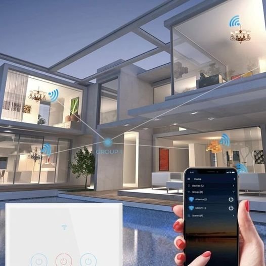 Interruptor Tactil De Luz De Pared Smart Wifi Alexa